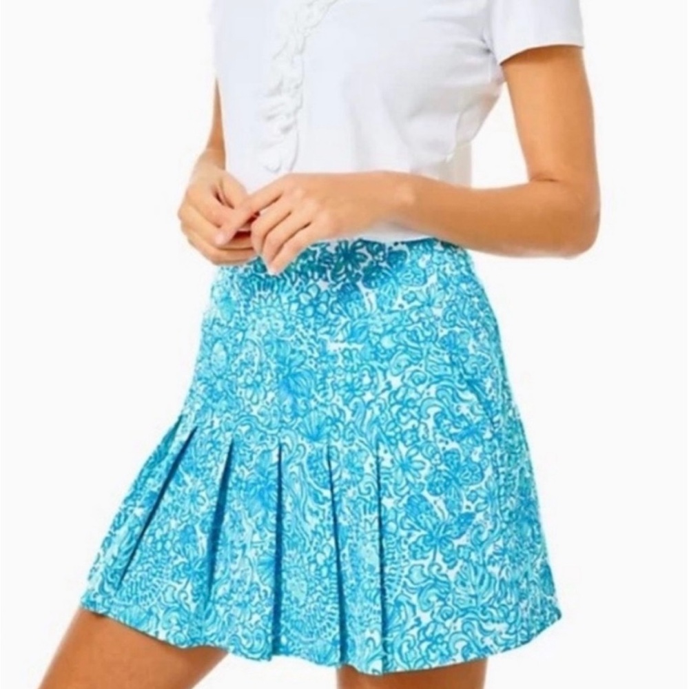 Lilly Pulitzer Priska Skort NWT 2 Resort White Took me by Sunrise Golf